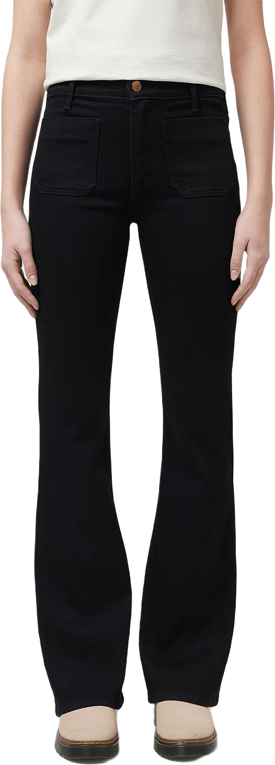 Flare Jeans, från Wrangler, i färgen Retro Black.