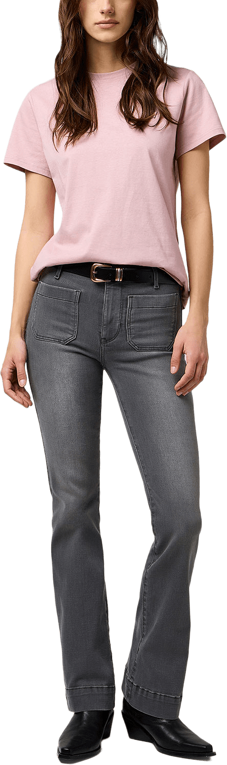 Flare Jeans, från Wrangler, i färgen Frosted Fronts.