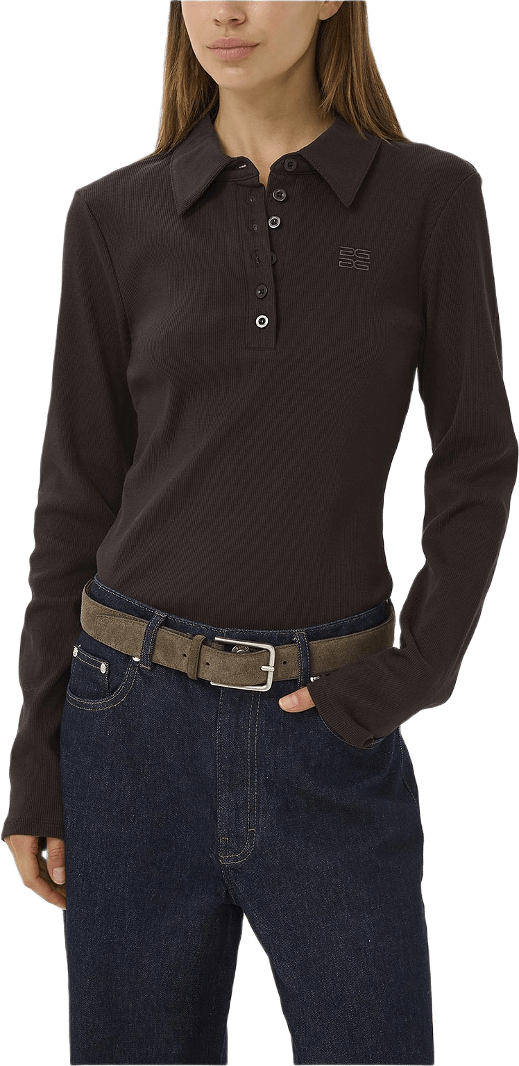 GZdrew Poloshirt, från Gestuz, i färgen Molé.