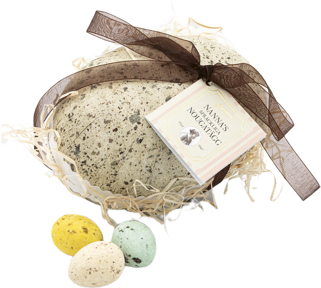 Nannas spräckliga påskägg, från Konfektyrfabriken i Hälsingborg, i färgen Multi.