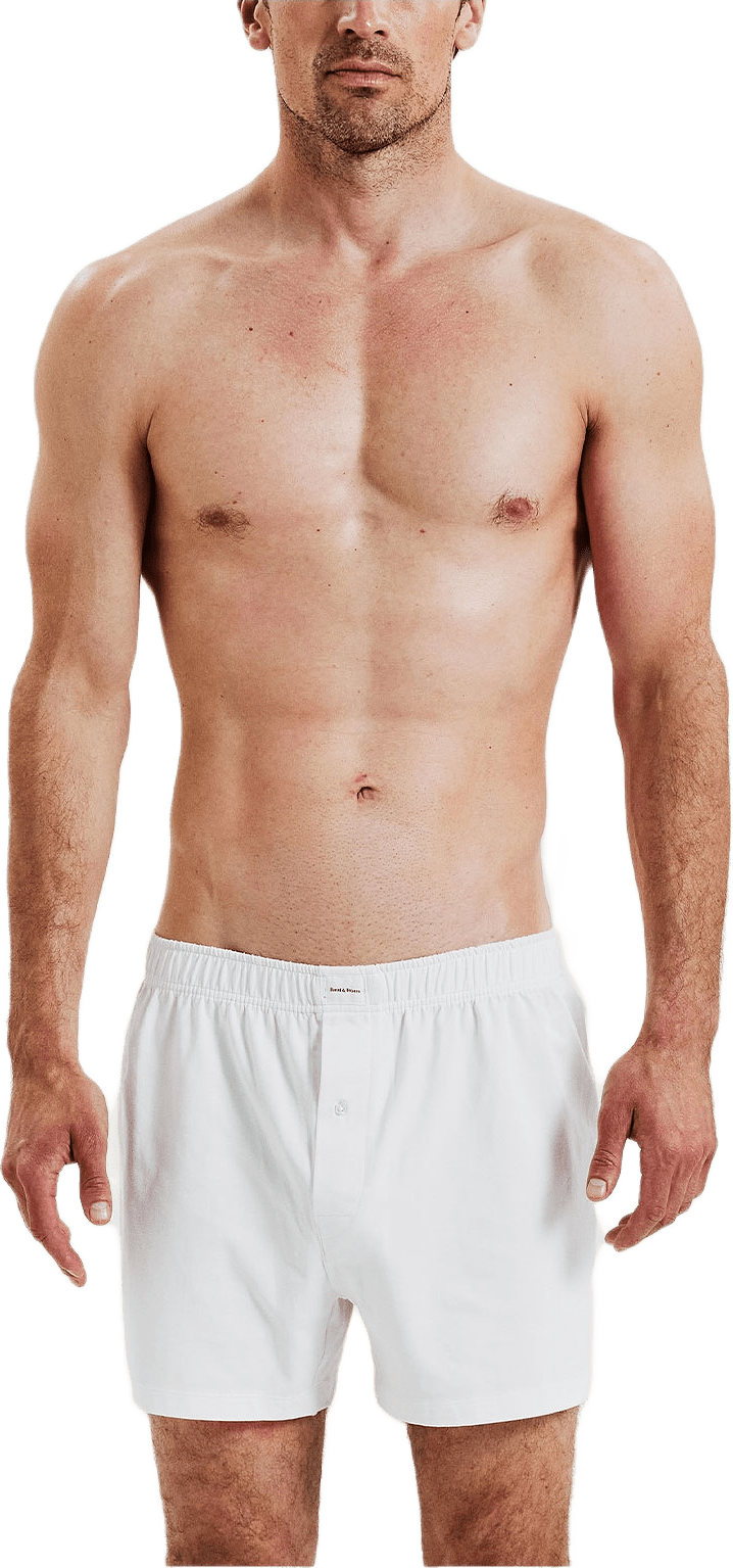 2-pack Jersey Boxer Shorts, från Bread & Boxers, i färgen White.