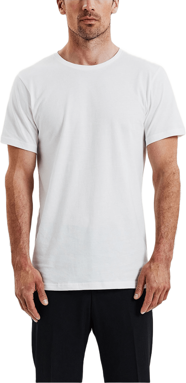 2-pack Crew-Neck Lightweight cotton, från Bread & Boxers, i färgen White.