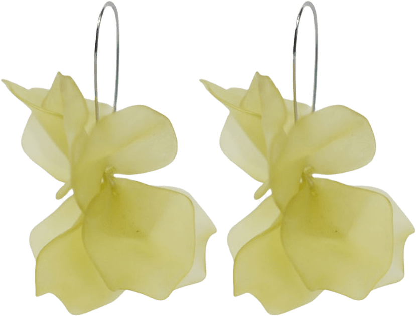 Petal Earrings, från WOS, i färgen Light Green.