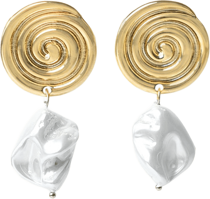 Malvina Earrings, från WOS, i färgen Gold.