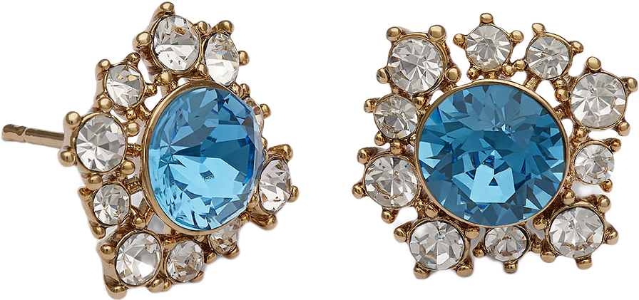 Emily earrings, från Lily and Rose, i färgen Ice Blue/Gold.