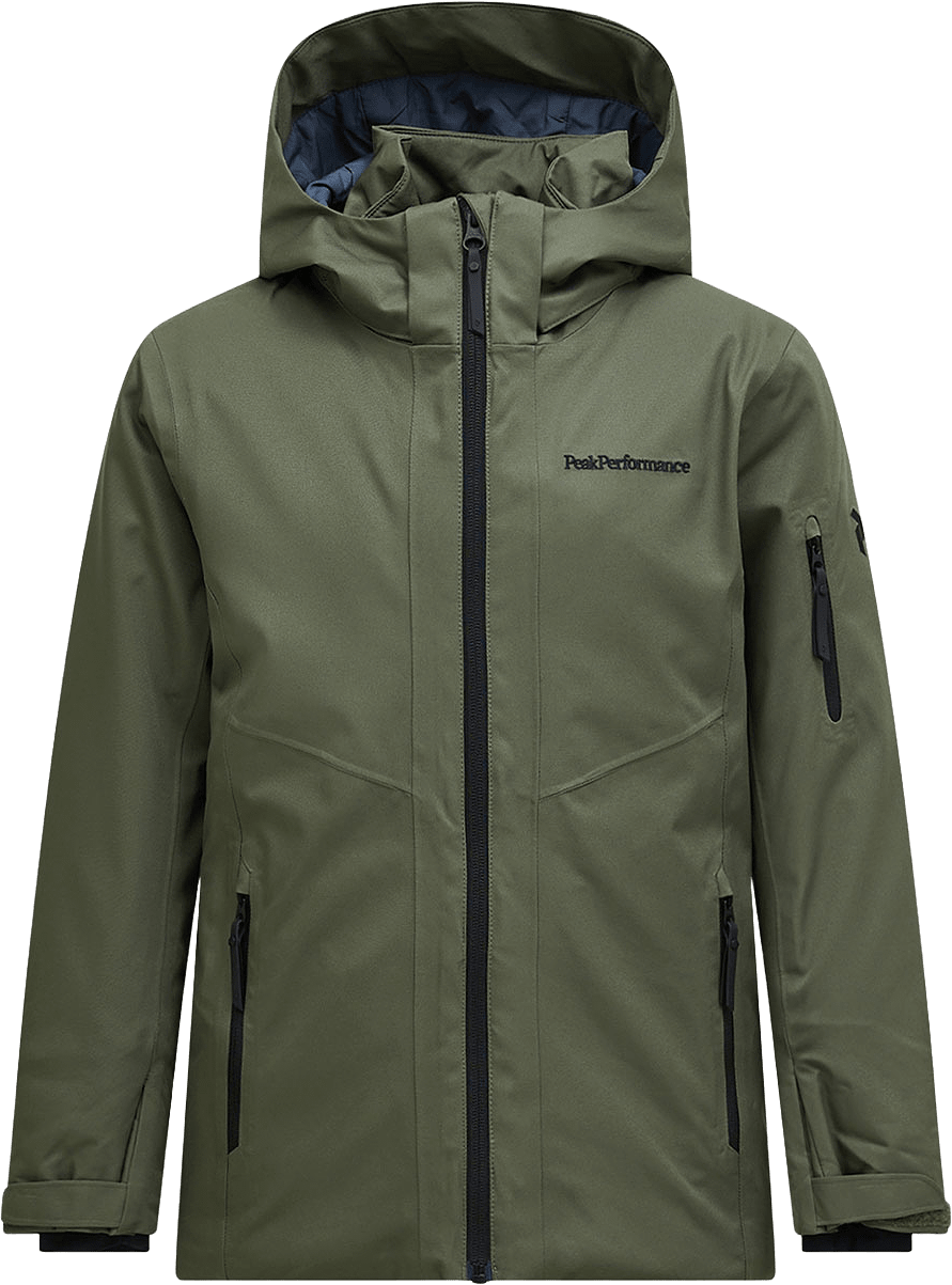 JR Maroon Insulated Jacket, från Peak Performance, i färgen Pine Needle.