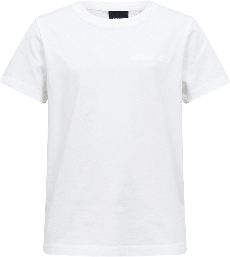 Jr Original Small Logo Tee, från Peak Performance, i färgen Offwhite.