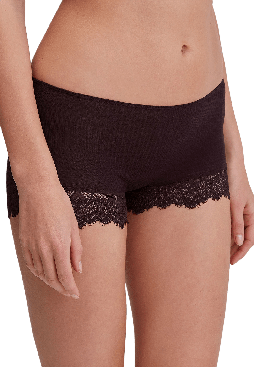 Ull Siden trosor, Silky Wool Joy, från Calida, i färgen Black Cherry.