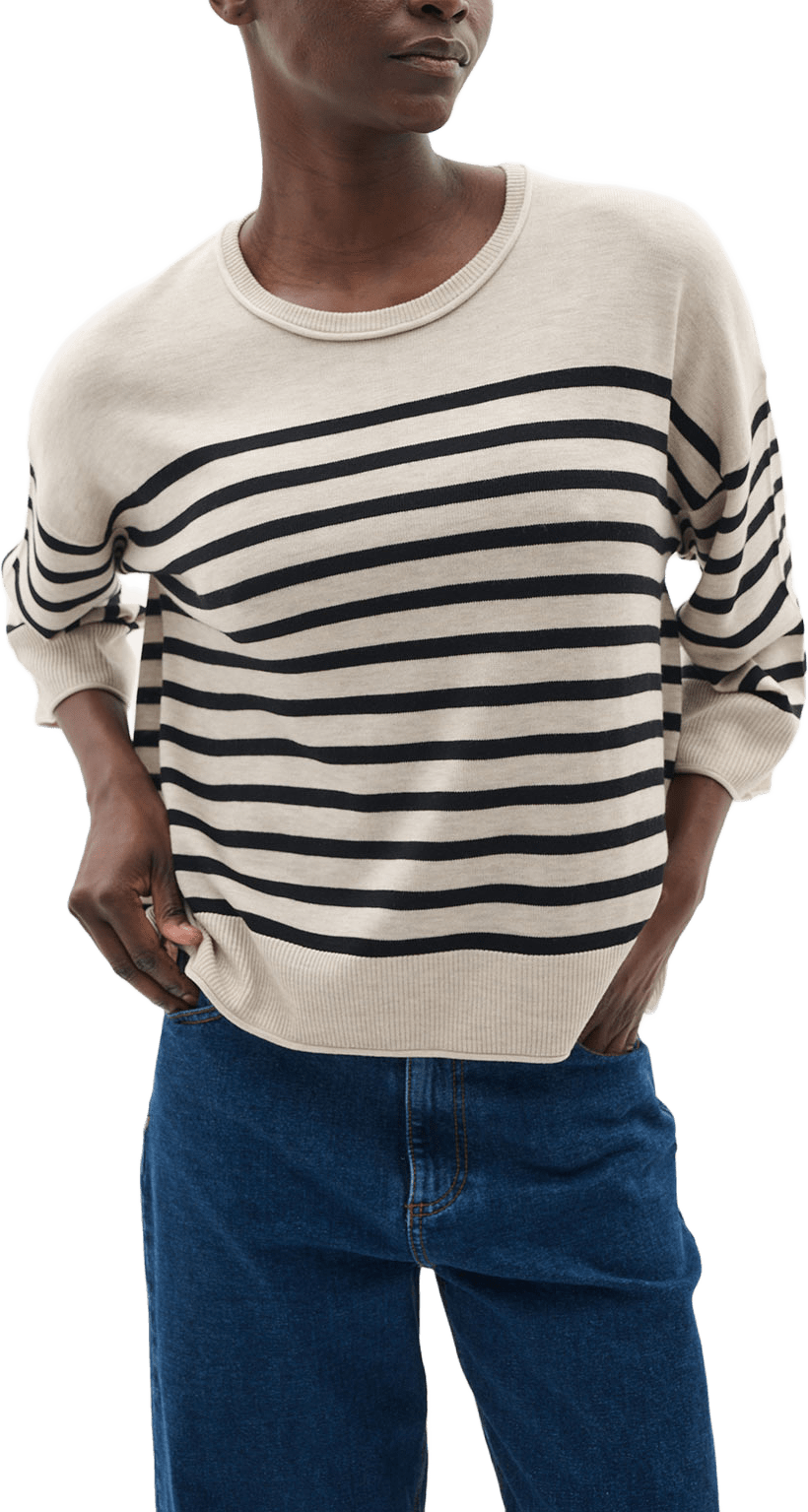 Ilze Pullover, från Inwear, i färgen Haze Melange/Black.