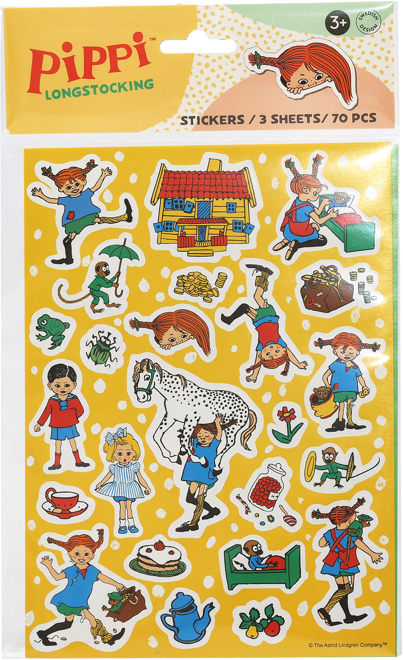 Pippi-klistermärken, från PIPPI.
