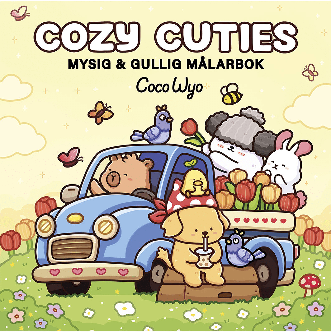 Cozy Cuties målarbok