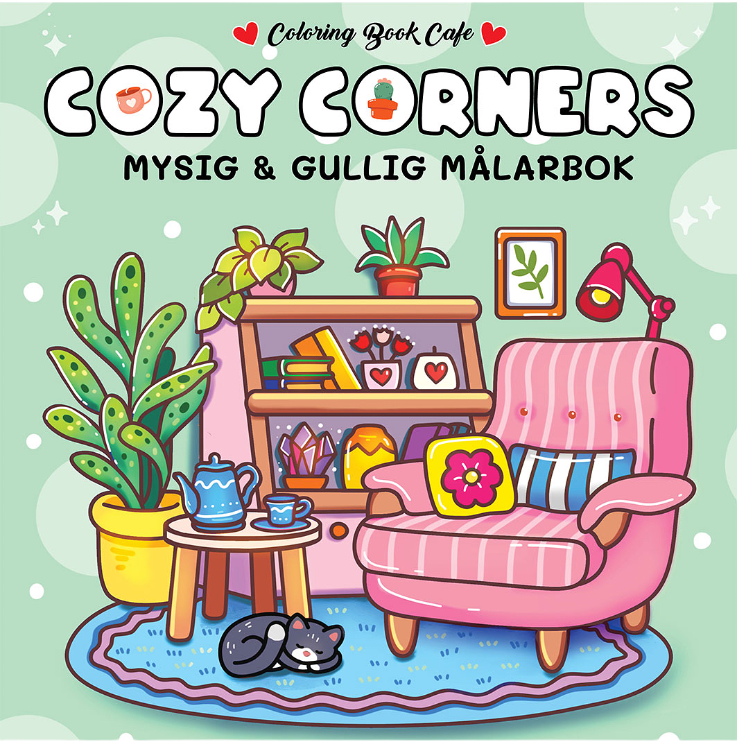 Cozy Corners målarbok