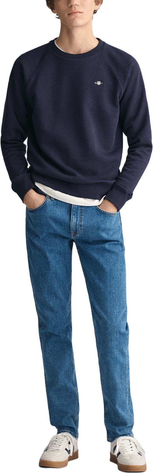 Gant Jeans Slim Jeans, från GANT, i färgen Mid Blue.