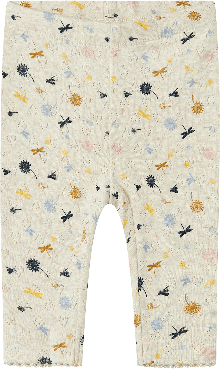 Mönstrade leggings, från Name It, i färgen Peyote Melange.