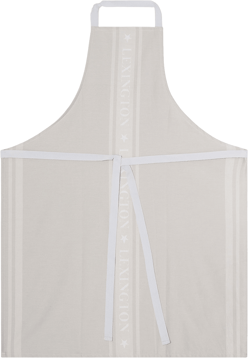 Icons Cotton Jacquard Star Apron, från Lexington, i färgen Beige/White.