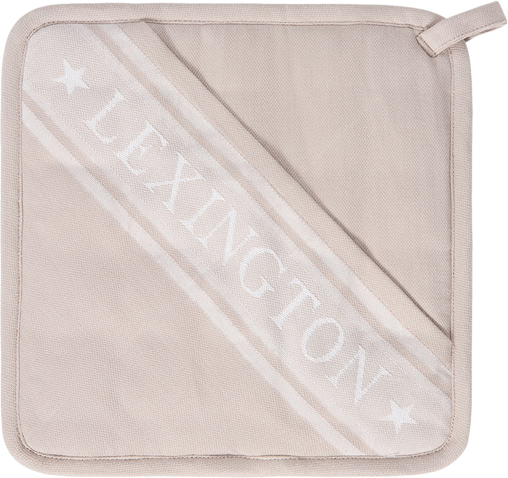 Icons Org Cotton Jacquard Star Pot Holder, från Lexington, i färgen Beige/White.