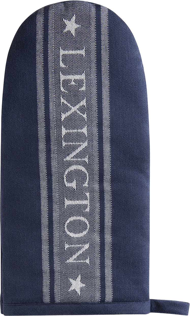 Icons Org Cotton Jacquard Star Mitten, från Lexington, i färgen Dress Blue/White.