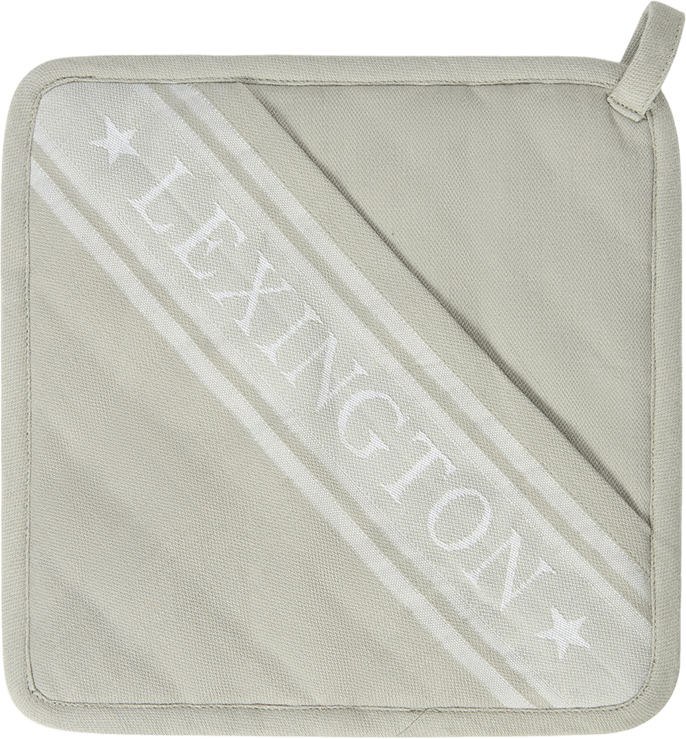 Icons Org Cotton Jacquard Star Pot Holder, från Lexington, i färgen Sage Green/White.