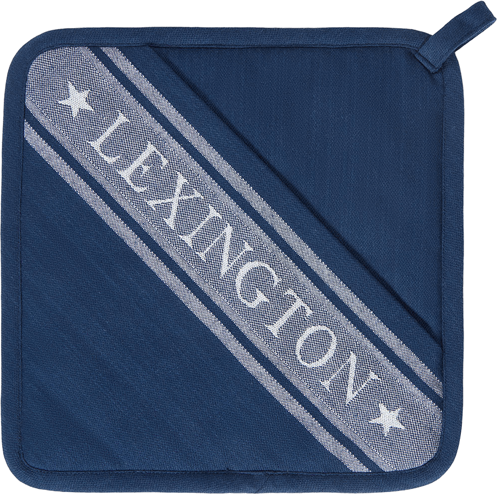 Icons Org Cotton Jacquard Star Pot Holder, från Lexington, i färgen Dress Blue/White.