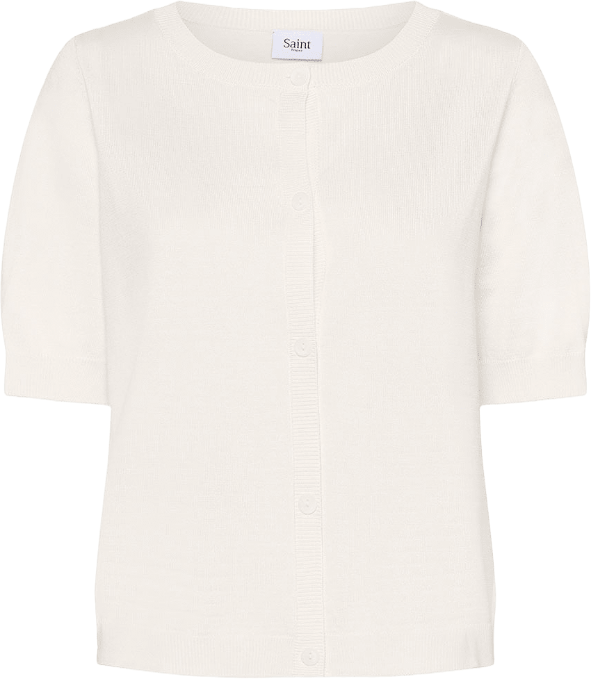 MilaSZ Cardigan, från Saint Tropez, i färgen Ice.