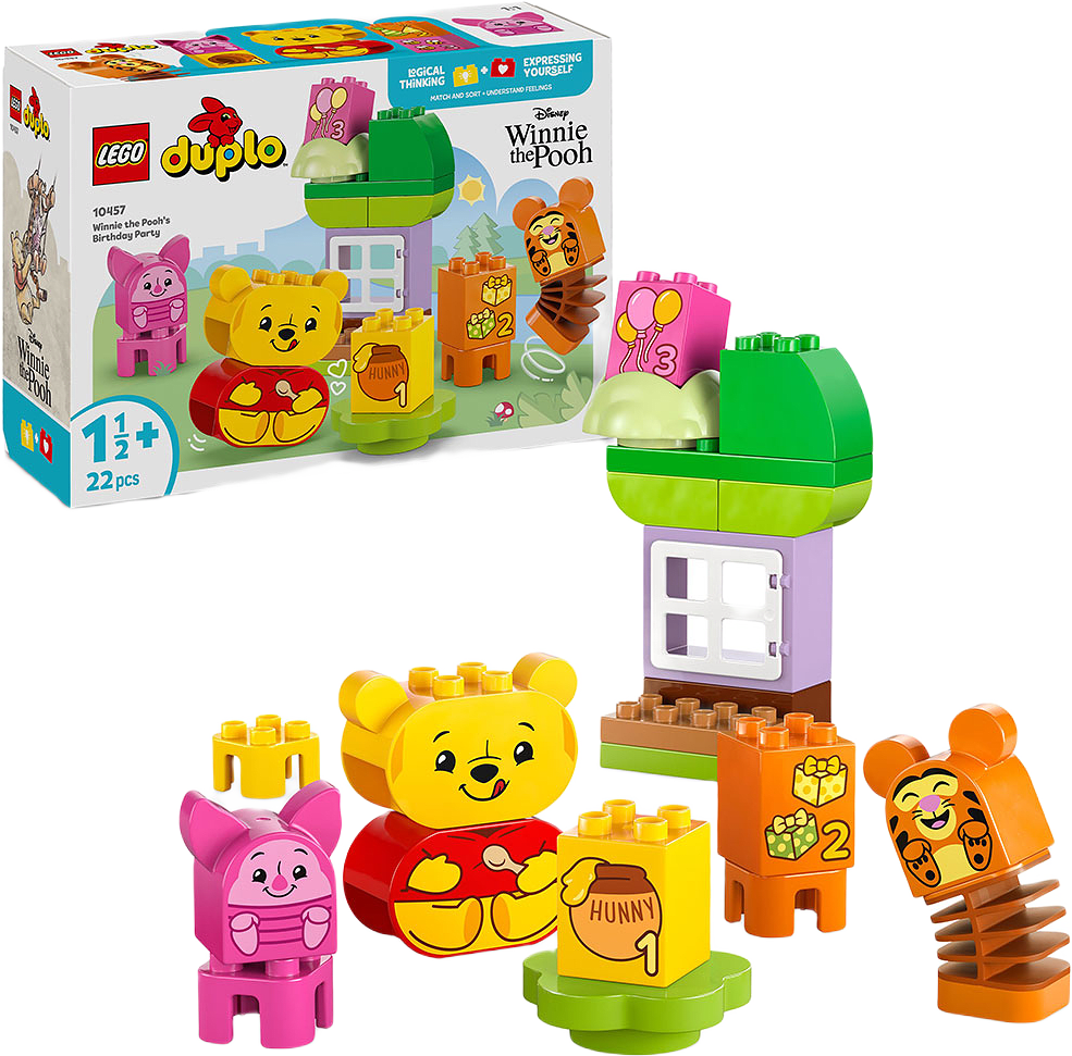 DUPLO® Nalle Puhs födelsedagskalas, från LEGO.