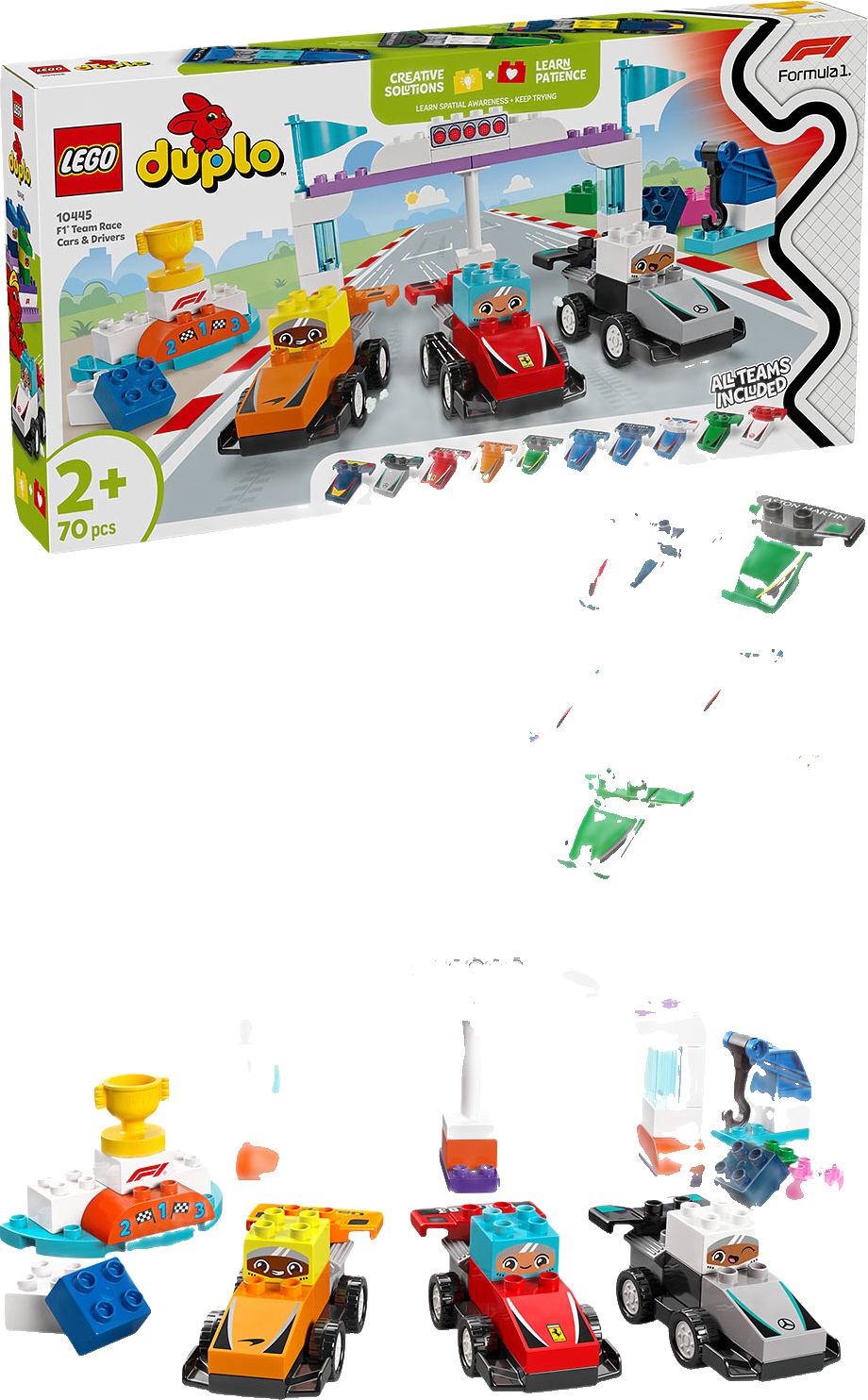 DUPLO® F1® Team – racerbilar och förare