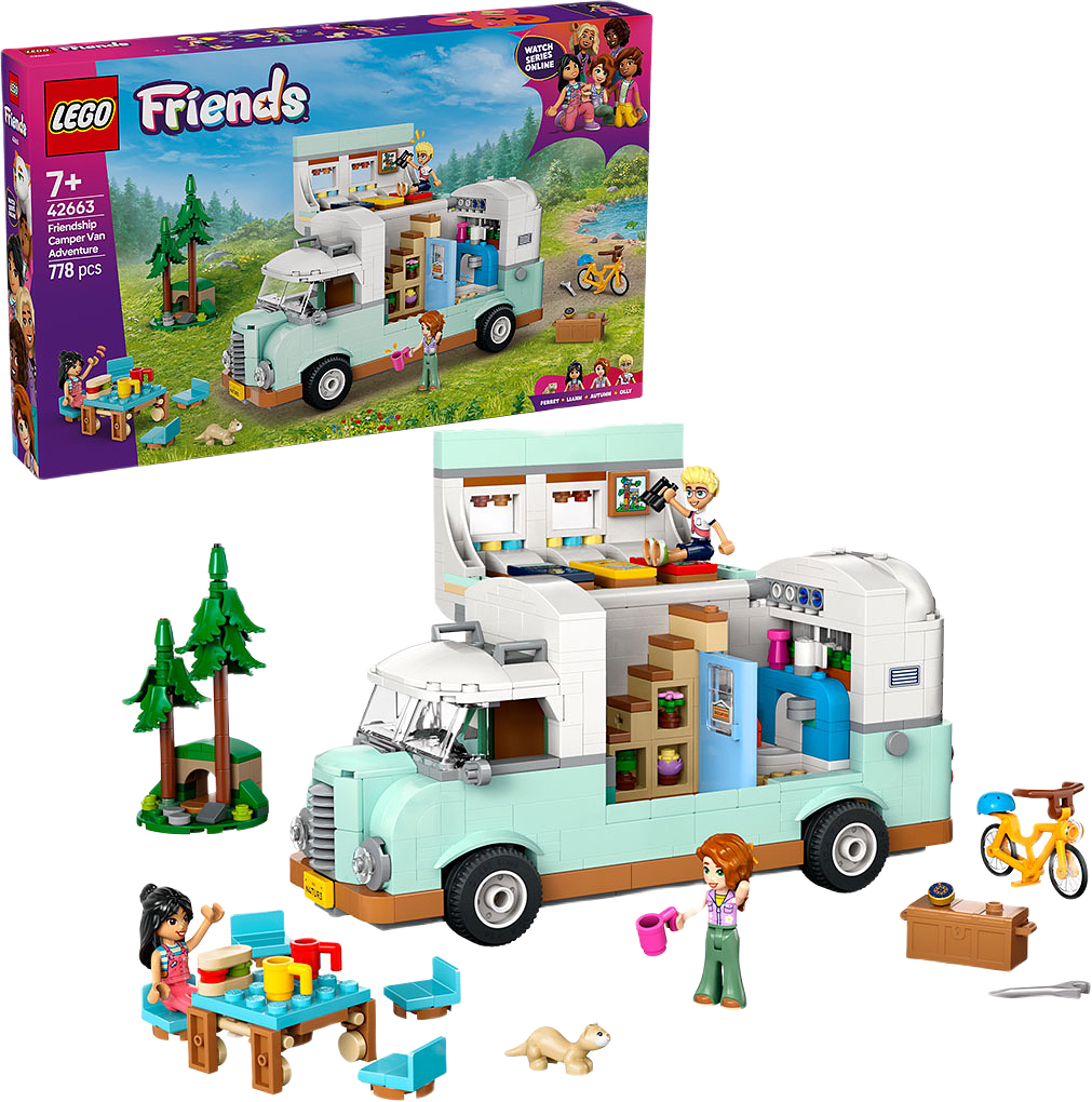 Vänskapsäventyr med husbil, från LEGO.