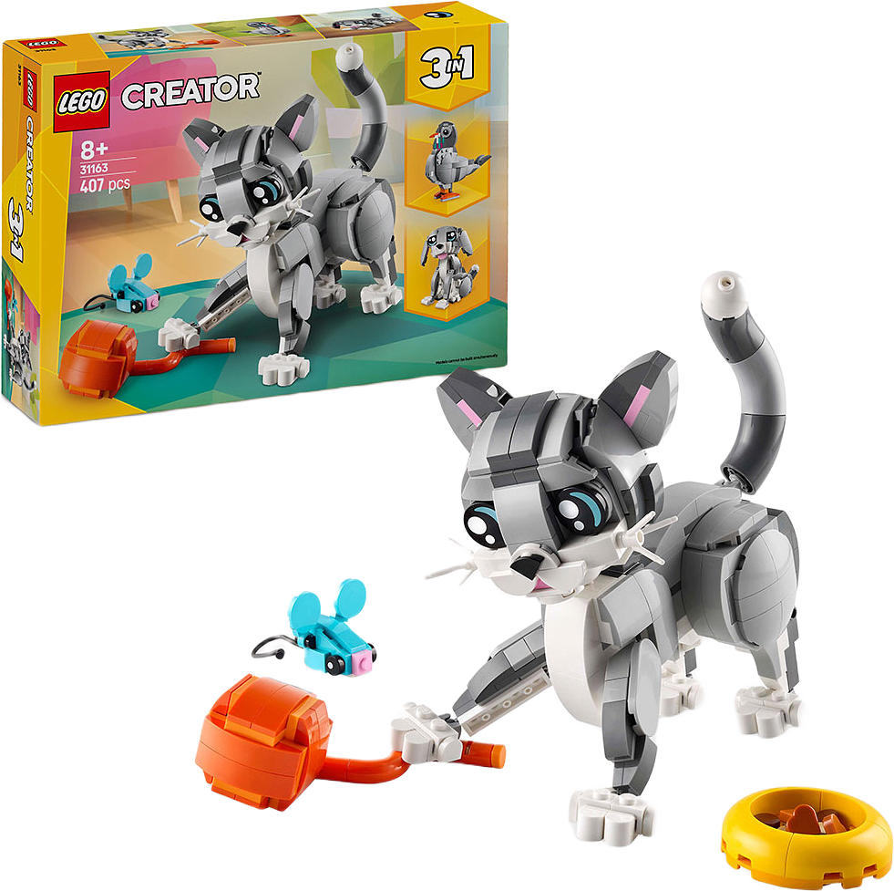 Lekfull katt, från LEGO.