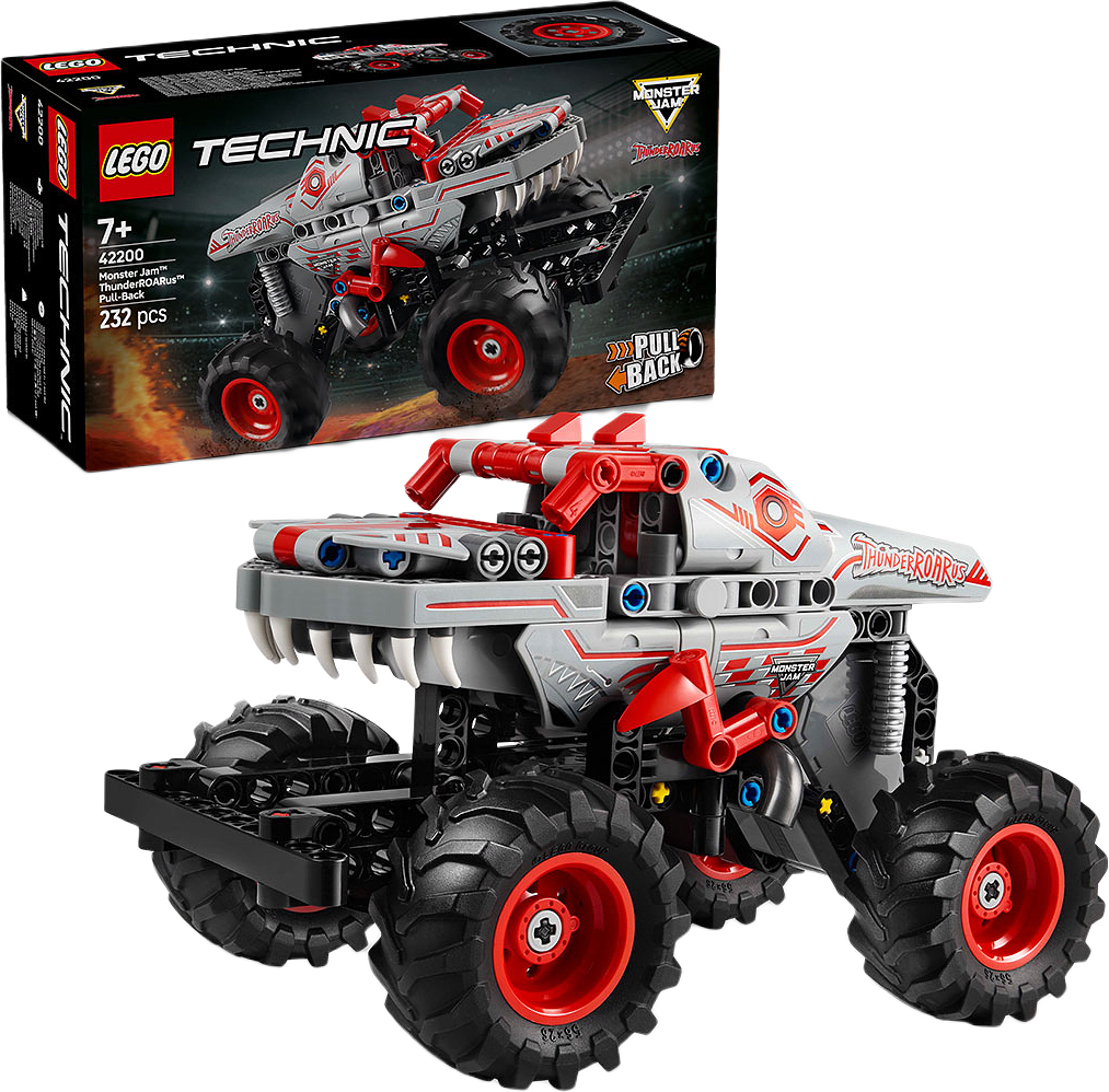 Monster Jam™ ThunderROARus™ med pull-back