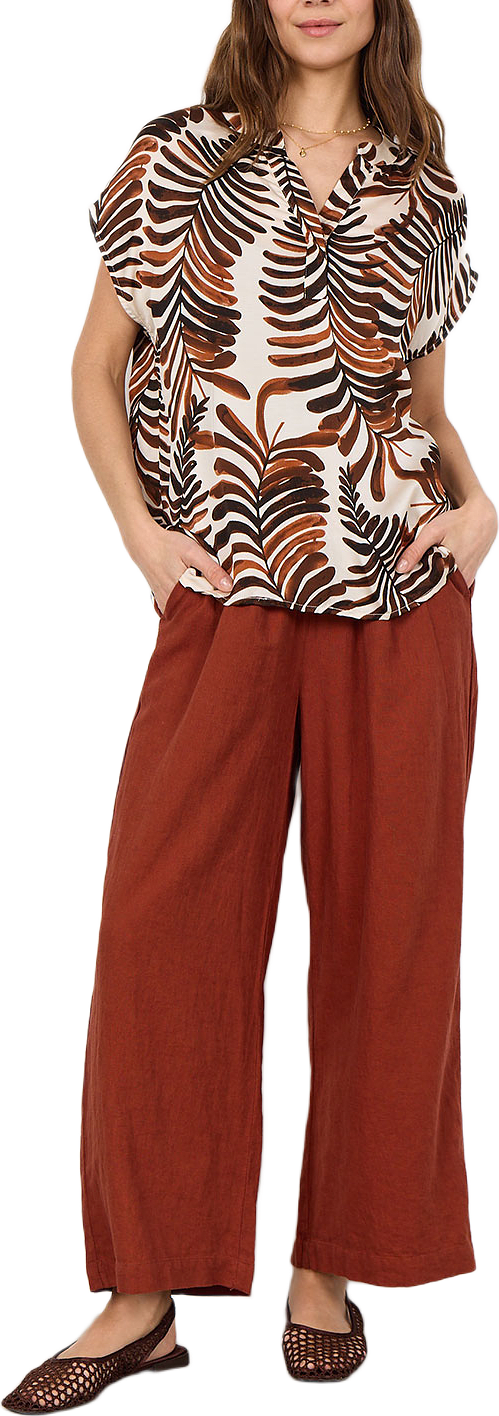 Sc-Rochel 1 Top, från Soyaconcept, i färgen Hot Fudge Combi.