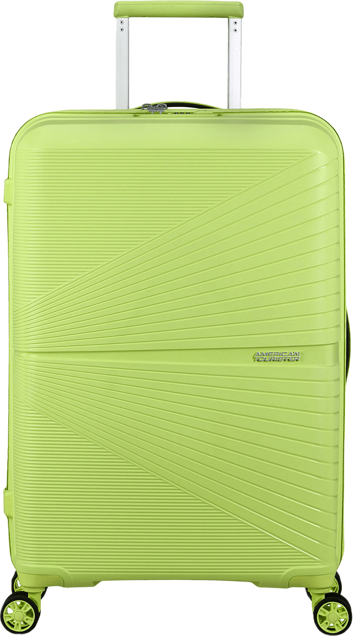 Airconic superlätt resväska 67 cm, från American Tourister, i färgen Electric Lime.
