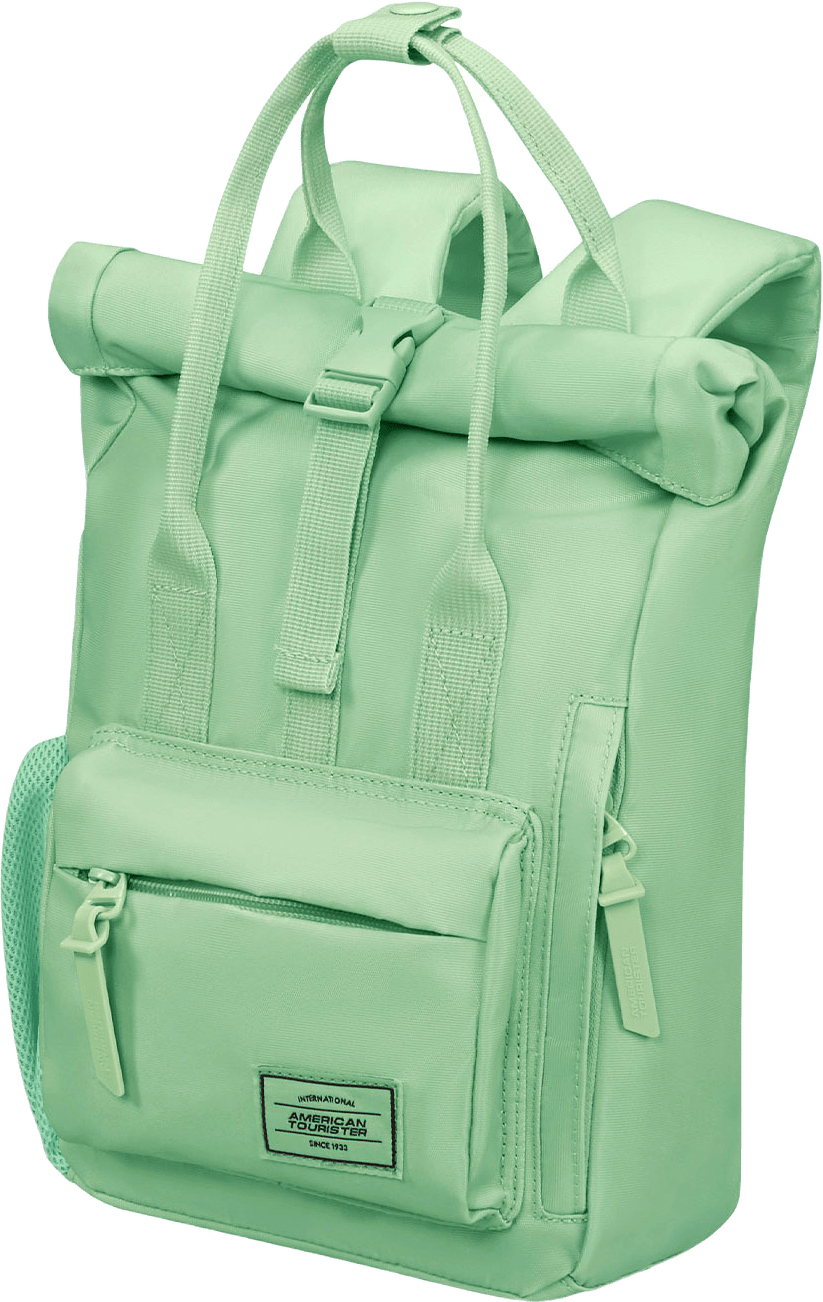 Barnryggsäck city, från American Tourister, i färgen Pastel Green.