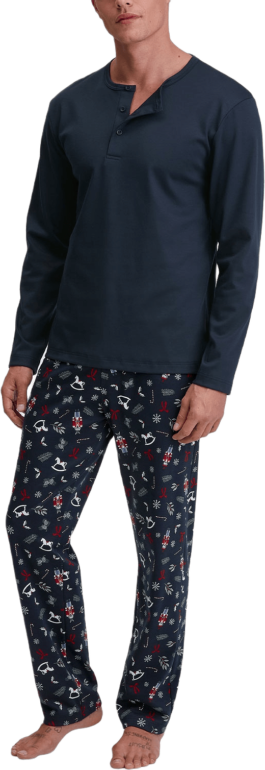Pyjamas Family & Friends  41884, från Calida, i färgen Saphir Blue.