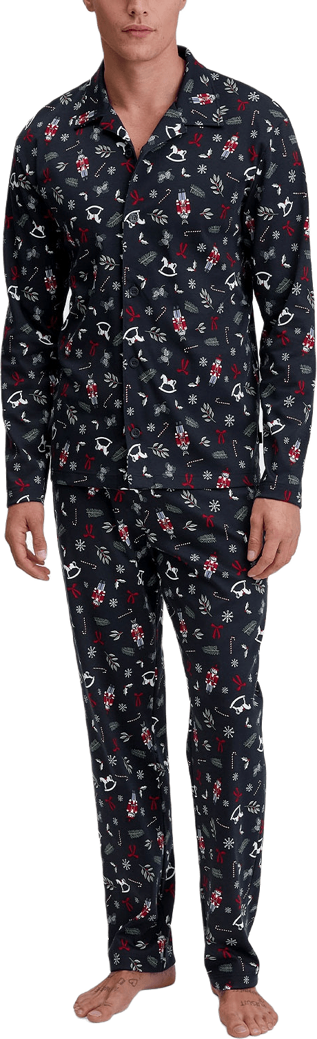 Pyjamas Family & Friends  41784, från Calida, i färgen Saphir Blue.
