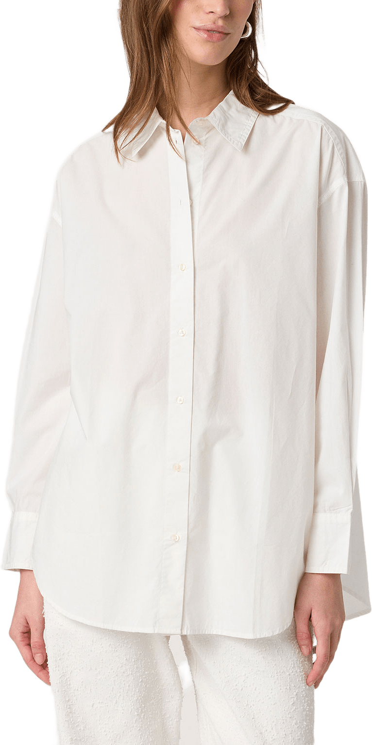 SLJani Poplin Shirt, från Soaked In Luxury, i färgen Broken White.