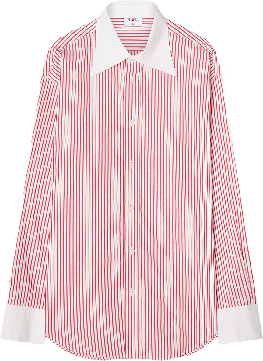 Striped Cotton Shirt, från Filippa K, i färgen White/Dark.