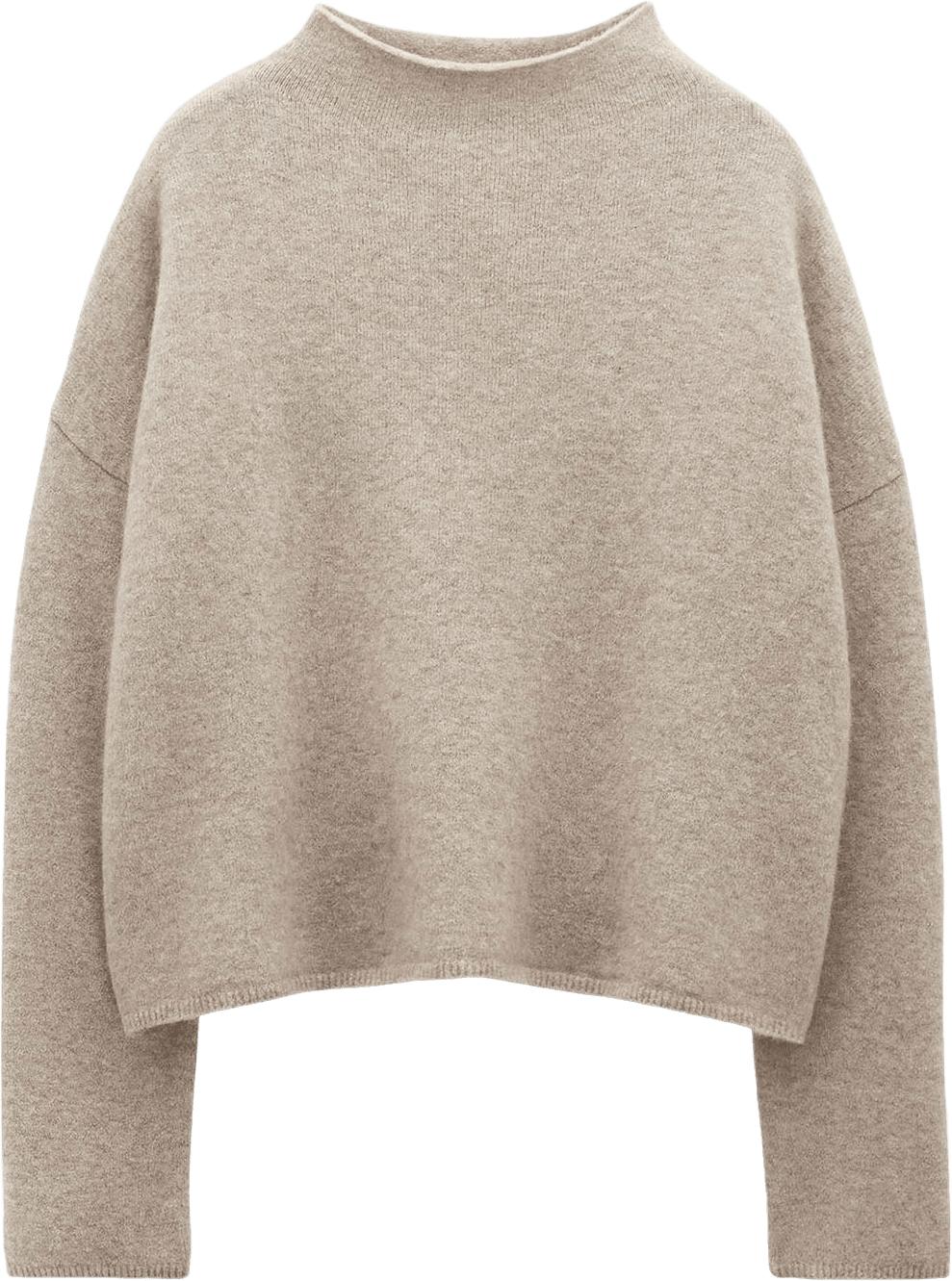 Mika Yak Funnelneck Sweater, från Filippa K, i färgen Light Beig.