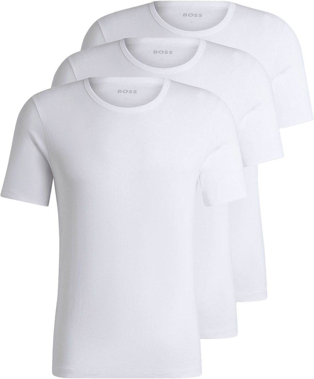 TShirt RN 3P Classic, från HUGO BOSS, i färgen White.