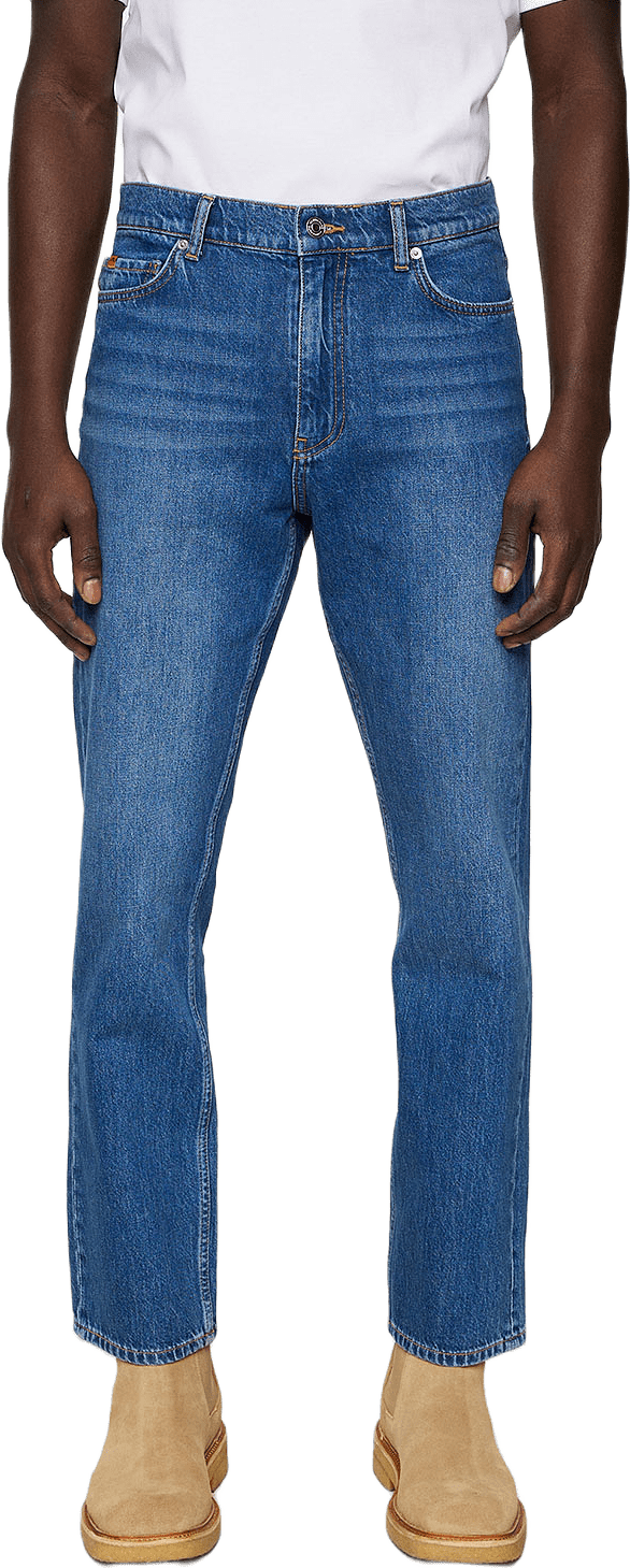 Cody Mid Wash Reg Jeans, från J.Lindeberg, i färgen Mid Blue.