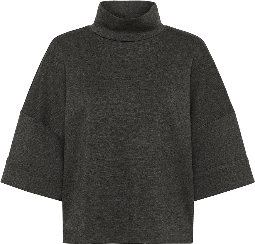 VinceIW Melange Blouse, från Inwear, i färgen Dark Grey Melange.