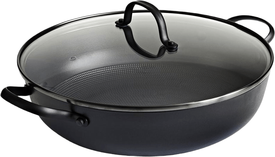 Honeycomb Keramisk Beläggning Traktörpanna 30 cm, från Satake, i färgen Svart.