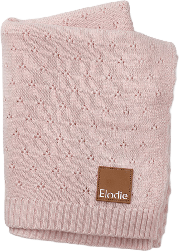 Elodie Pointelle Blanket, från Elodie Details, i färgen Misty Pink.