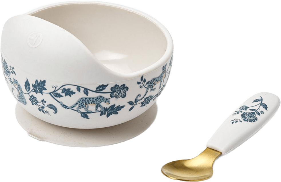 Elodie Silicone Bowl Set, från Elodie Details, i färgen Garden Leo Toile.