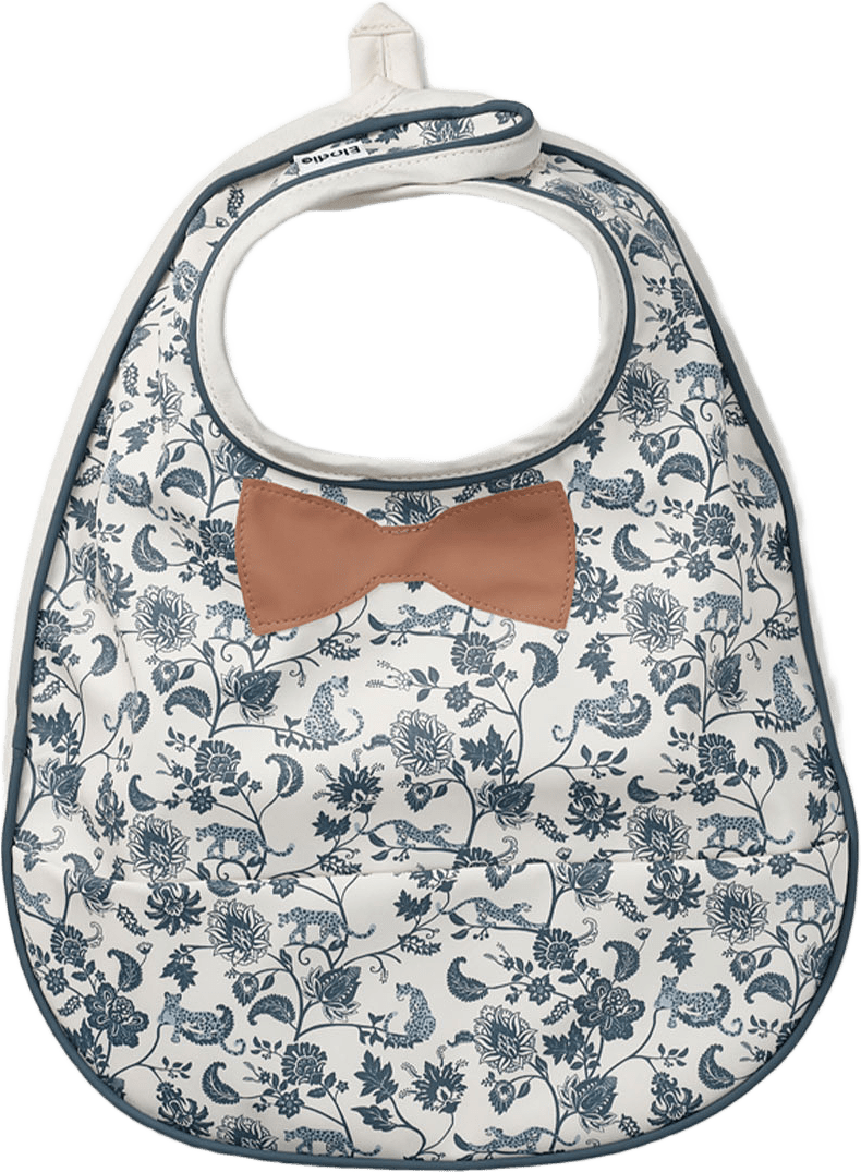 Elodie Baby Bib, från Elodie Details, i färgen Garden Leo Toile.