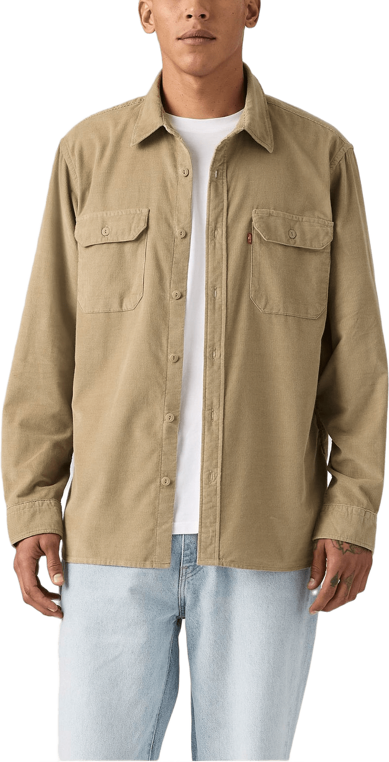 Jackson Worker Corduroy Overshirt, från Levi's, i färgen Neutrals.