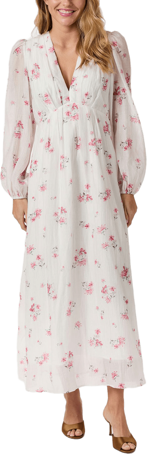 Silfi Print Dress, från Neo Noir, i färgen Off White.