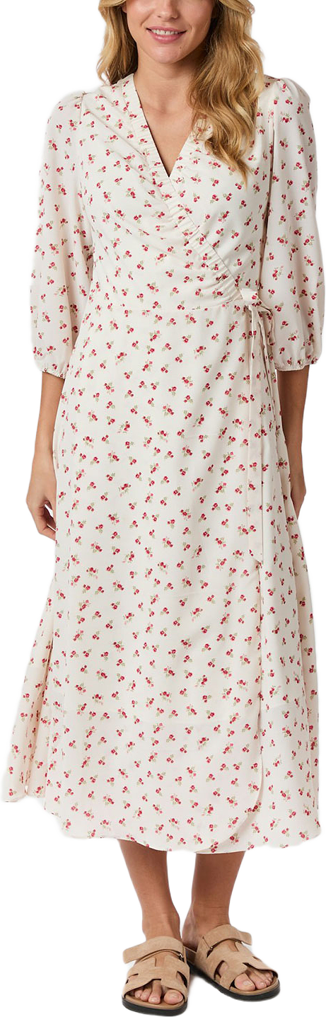 Malinga Simple Flower Dress, från Neo Noir, i färgen Red.