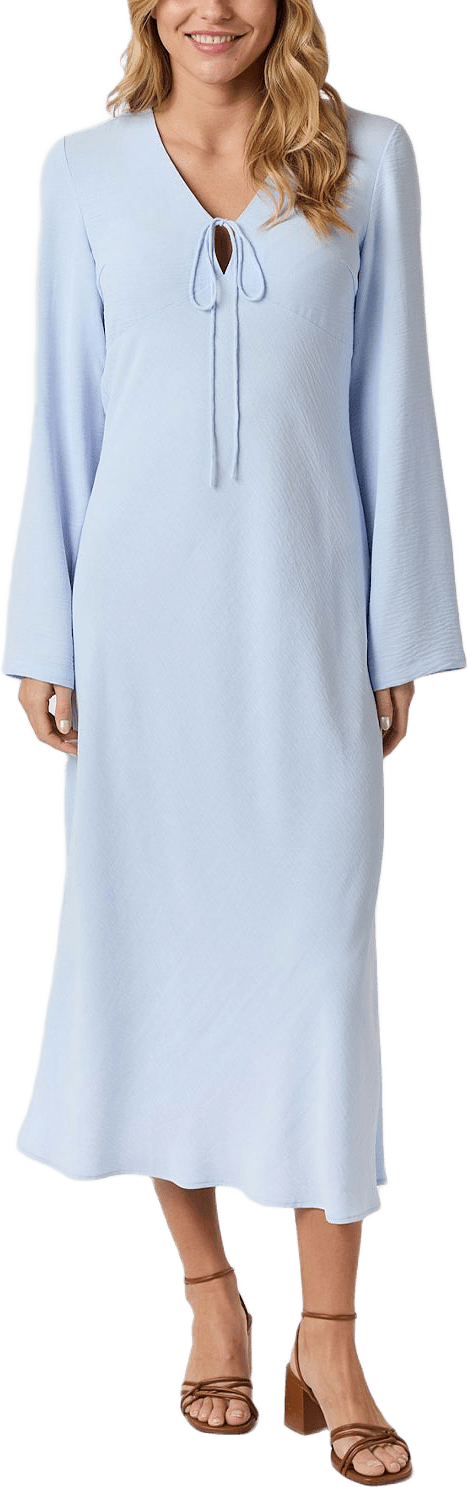 Krisha Solid Dress, från Neo Noir, i färgen Light Blue.