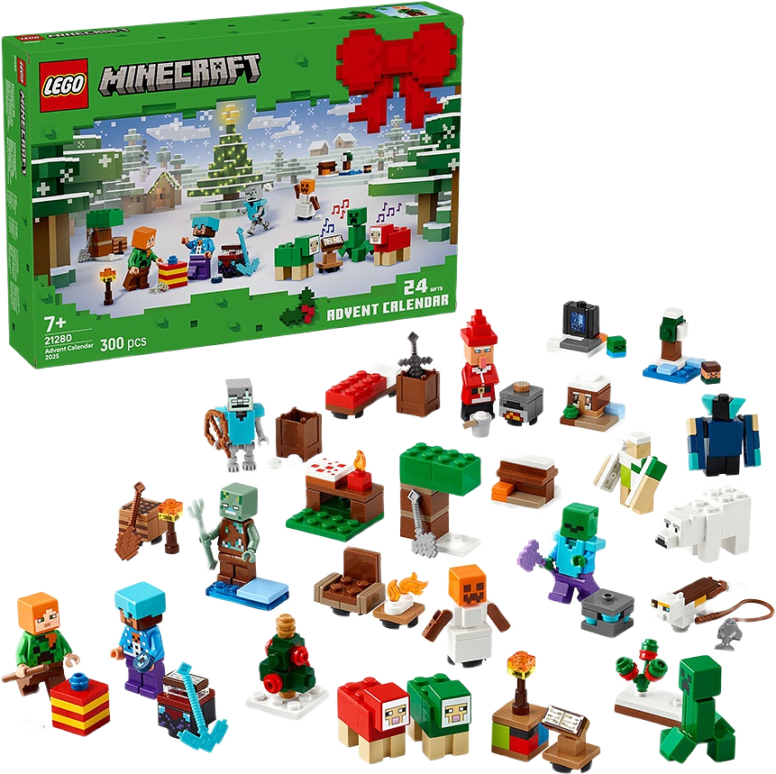 LEGO® Minecraft® Adventskalender 2025, från LEGO.