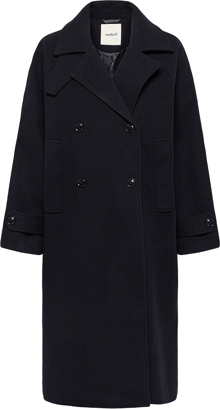 SLCanya Double-Breasted Coat, från Soaked In Luxury, i färgen Night Sky.
